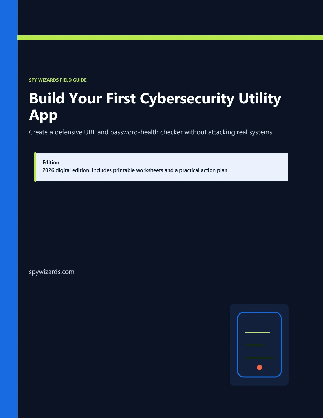 Cover of Build Your First Cybersecurity Utility App