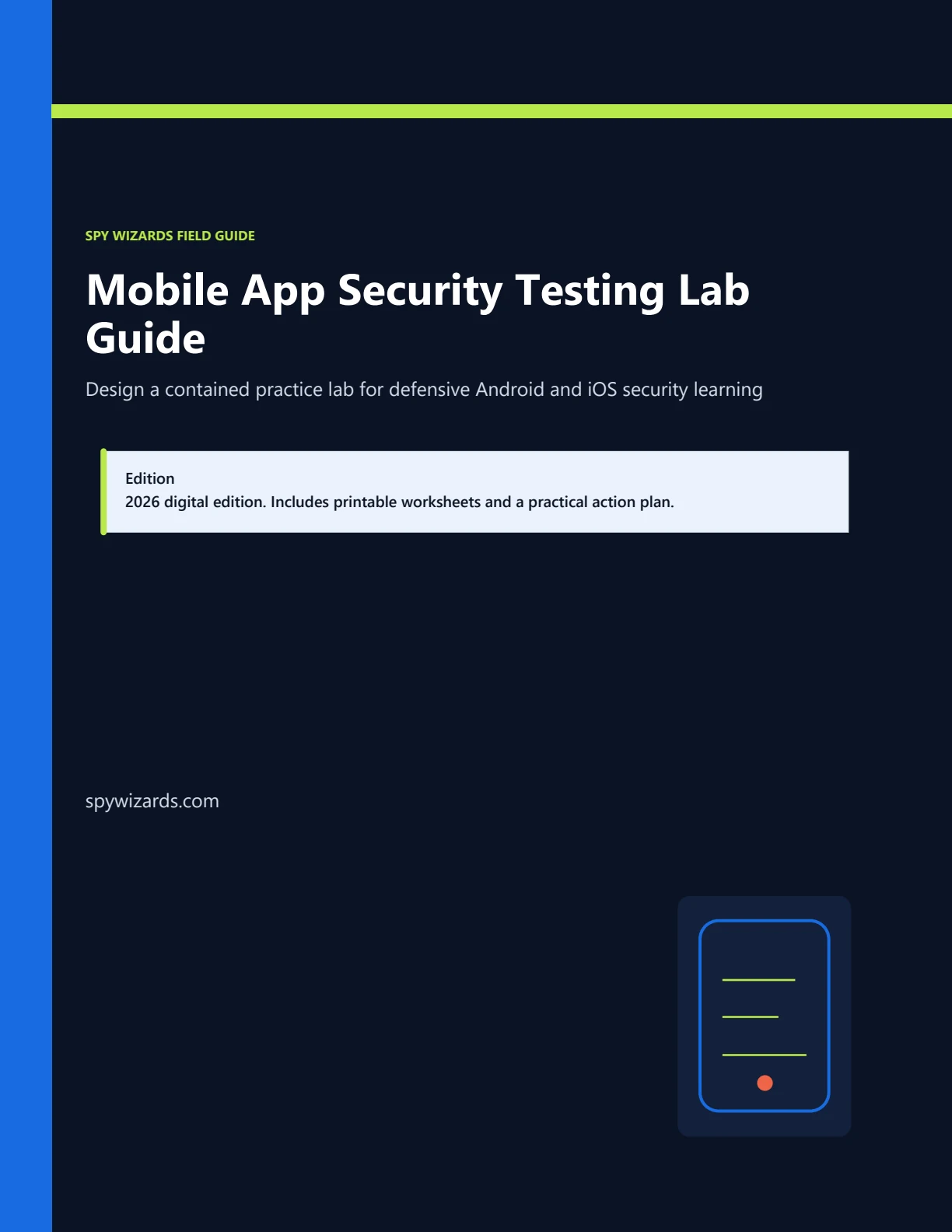 Cover of Mobile App Security Testing Lab Guide