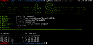 Writing Your Own Network Scanner in Python