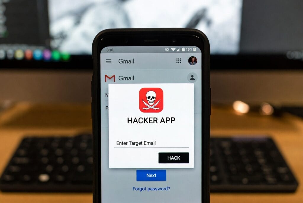 Gmail Hacker App: Separating Dangerous Myths from Legitimate Monitoring Tools 1 A professional Gmail security and monitoring application interface, showing expert insights into ethical account access and protection features.