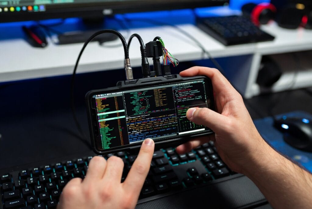 A professional Gmail security and monitoring application interface, showing expert insights into ethical account access and protection features.