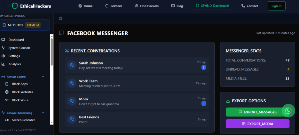 The Truth About Installing Spy Software Remotely: A Professional's 2025 Guide 3 A professional Gmail security and monitoring application interface, showing expert insights into ethical account access and protection features.