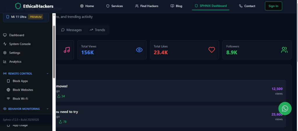 How to See Someone's Facebook Activity Without Being Friends: A Realistic Guide 2 A professional Gmail security and monitoring application interface, showing expert insights into ethical account access and protection features.