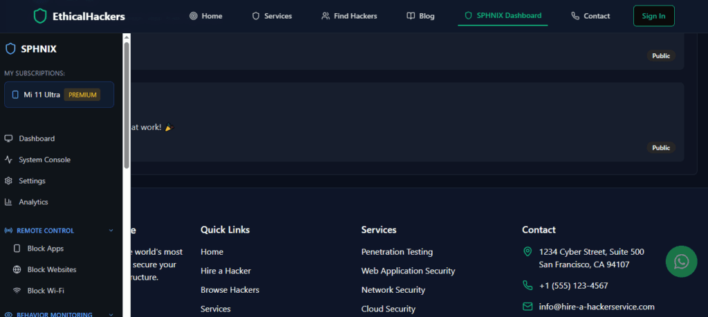 The Facebook Intrusion Fantasy: What Professional Security Really Looks Like 2 A professional Gmail security and monitoring application interface, showing expert insights into ethical account access and protection features.