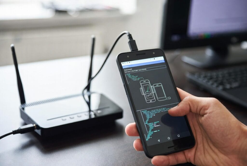 How to Hack a Android Phone Connected on a Same WiFi Router: A Technical Expert's Perspective 1 No remote hack exists. Legal monitoring requires installing specialized apps like mSpy directly on the target's phone with physical access and consent.