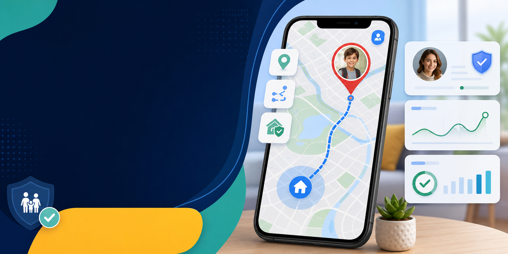 Hire a Hacker for Parental Control | Spy Wizards Help 3 AI generated location tracking visual for parental control