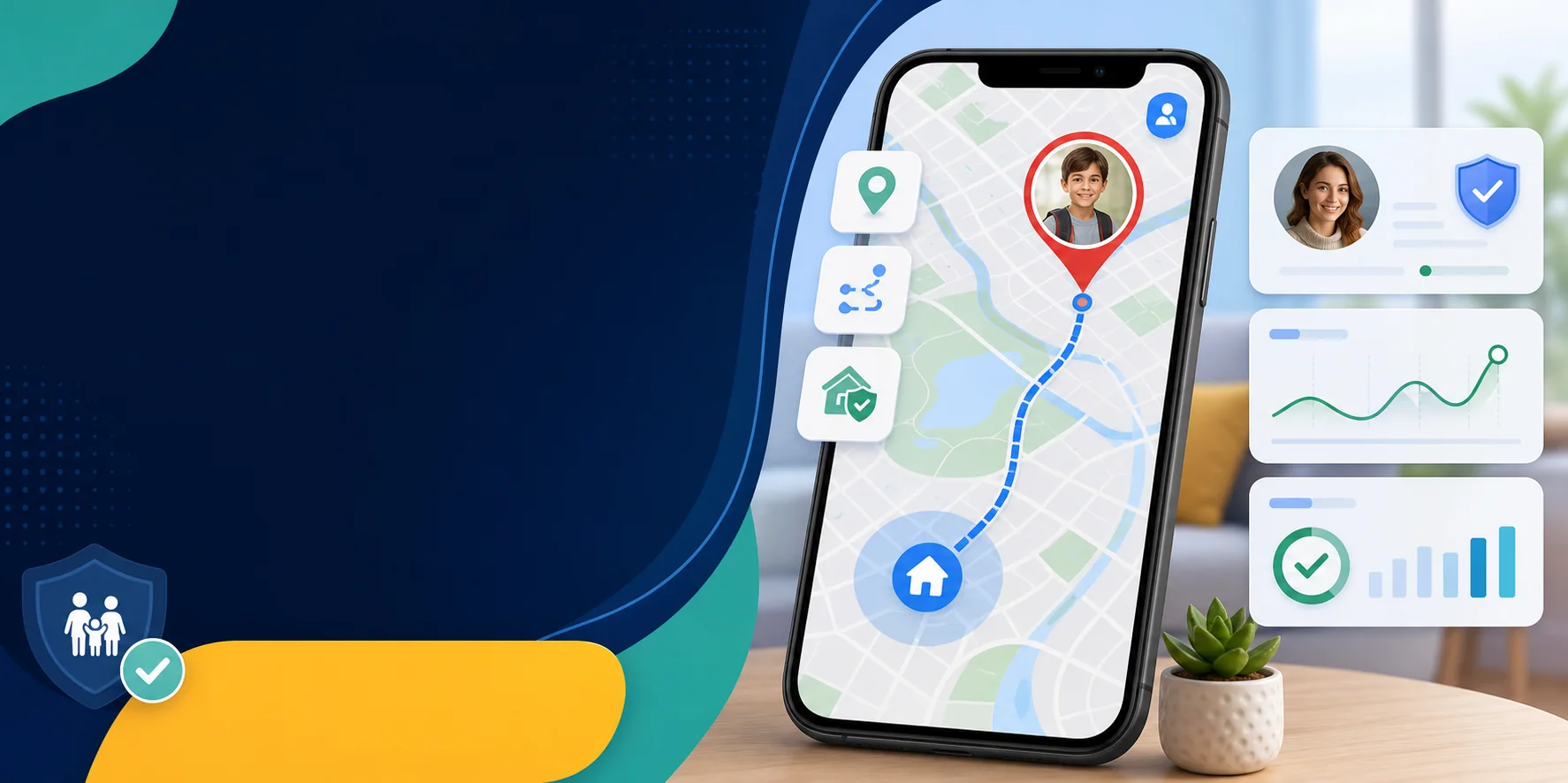 Hire a Hacker for Parental Control | Spy Wizards Help 3 AI generated location tracking visual for parental control
