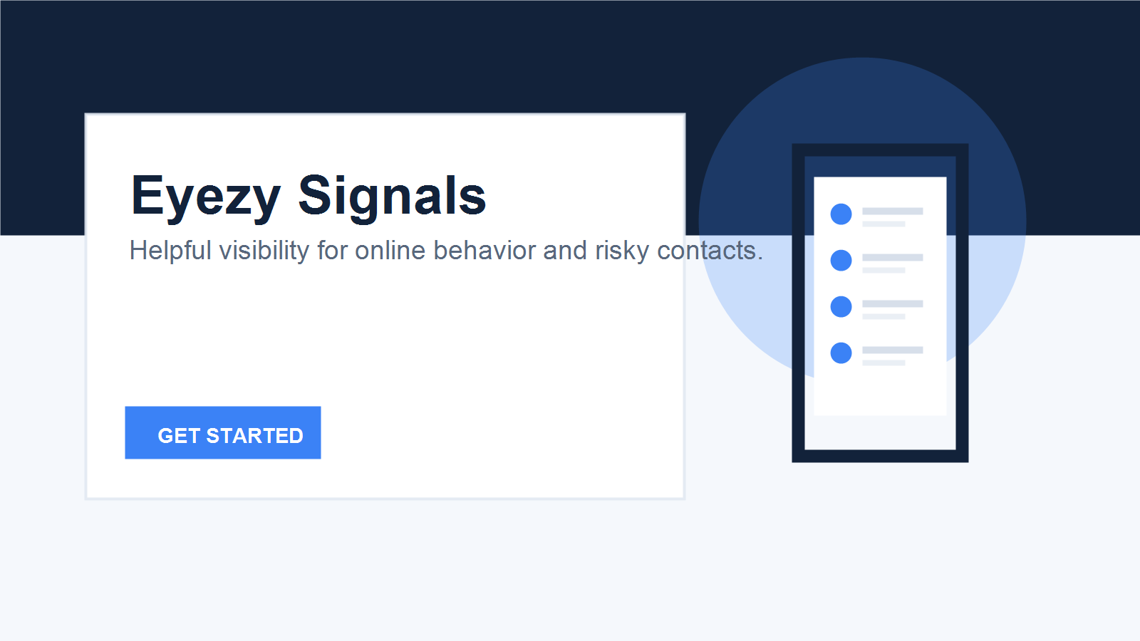 Eyezy online behavior monitoring app option