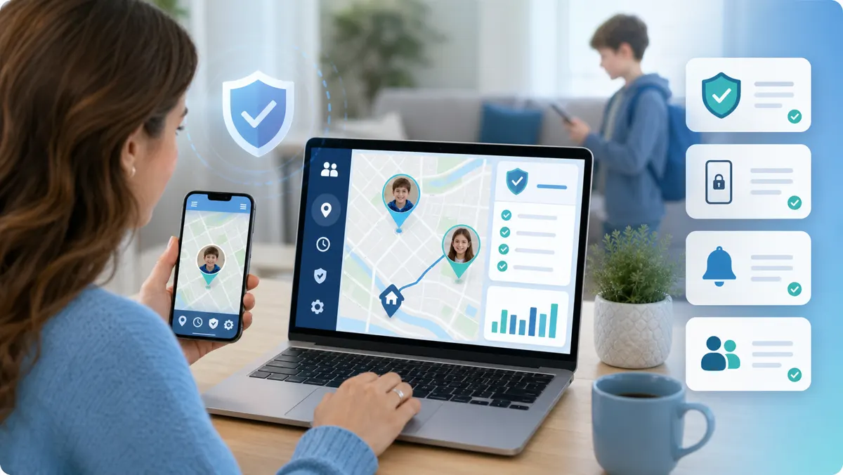 How to Hack WhatsApp? Legal Monitoring Apps, Account Recovery, and Safety Guide 4 Legal parental monitoring dashboard for child location and phone safety
