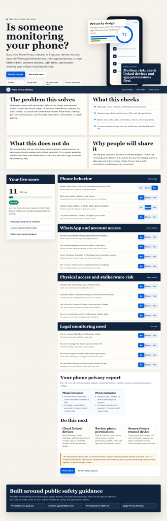 Phone Privacy Checkup: Free Mobile Privacy Risk Test
